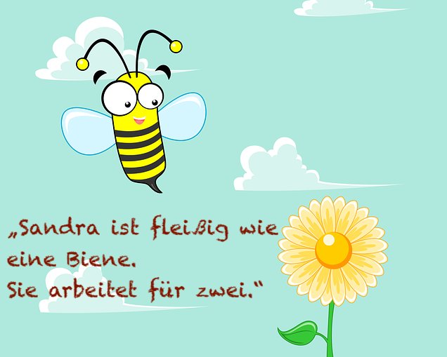 Eine Portion Deutsch On Twitter Redewendung Des Tages Fleissig Wie Eine Biene Sein To Be As Busy As A Bee Sehr Arbeitsam Produktiv Eifrig Sein Viel Schaffen Https T Co 718xgbwfiy