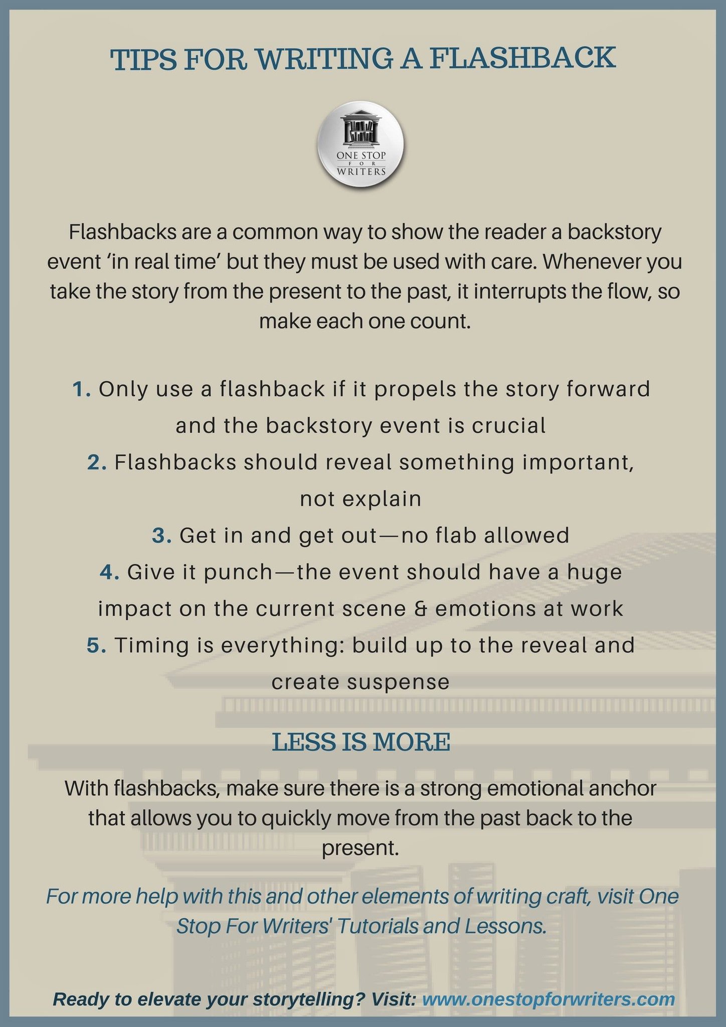 How To Make Flashback In Writing