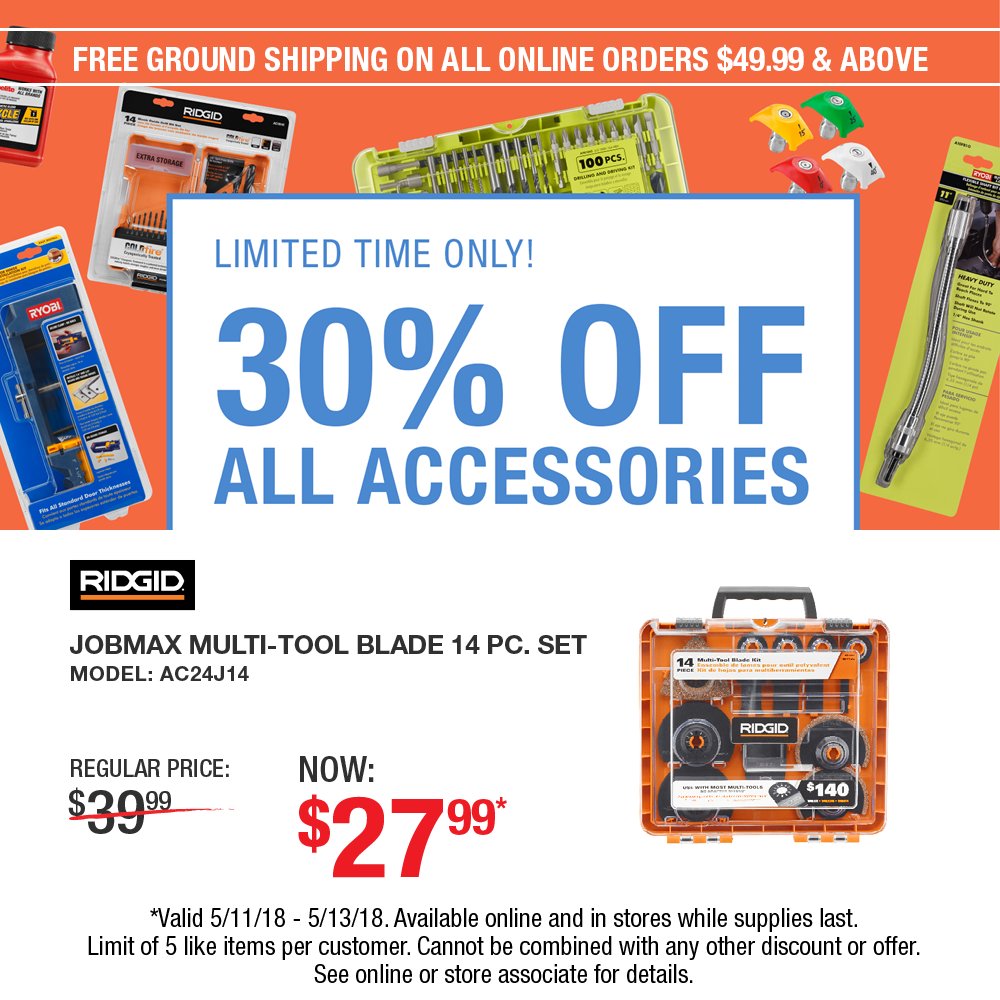 Starting today, enjoy 30% off your accessory purchase #instore and #online! This offer is valid through 5/13/18 #whilesupplieslast  Shop now online: directtoolsoutlet.com/products/hand-…  #HappyMothersDay #AccessorySale