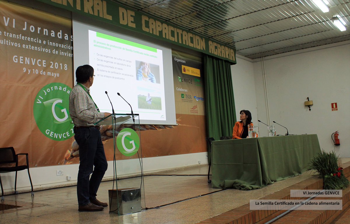Entre charlas técnicas y campo hemos pasado las VI Jornadas GENVCE. Muy pronto tendréis análisis y vídeo en nuestro blog 📹 😉¡Buen viernes a todos! #VIJornadasGENVCE #campo #SemillaCertificada #APROSE
