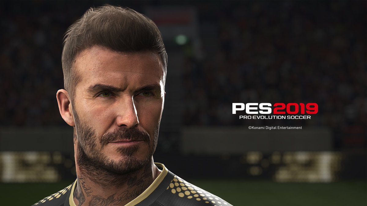• David Beckham dans #PES2019 ! #ThePowerOfFootball ❤️
