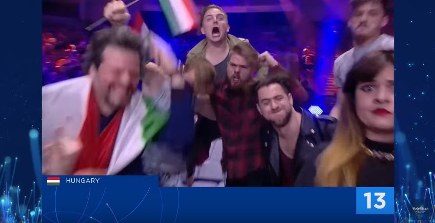 _marina_kay_'s tweet photo. I'm screaming
#Eurovison2018 #aws #Hungary https://t.co/tUmO3sbGIF