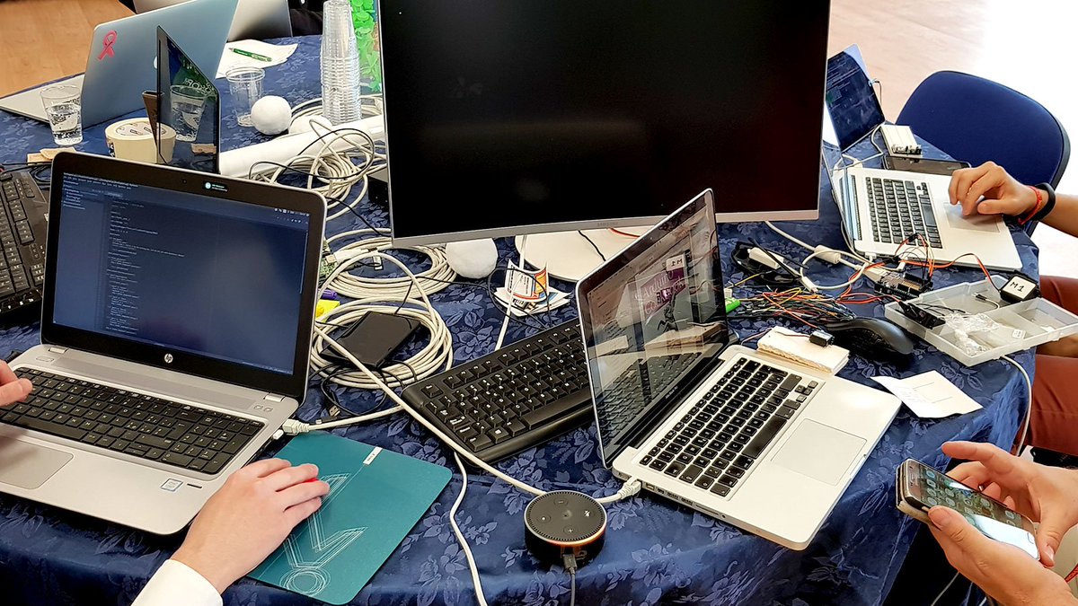triplesense_it's tweet photo. Here’s project “The Sorting Hack” by our girls' team, that brings together Amazon #Alexa with @arduino, as well as maker and robotic skills, personality by design, machine learning and…paper crafts. Great job!
#TPSReply #TPSgoesto #ReplyHackathon #lifeatreply https://t.co/egRmVsarm4