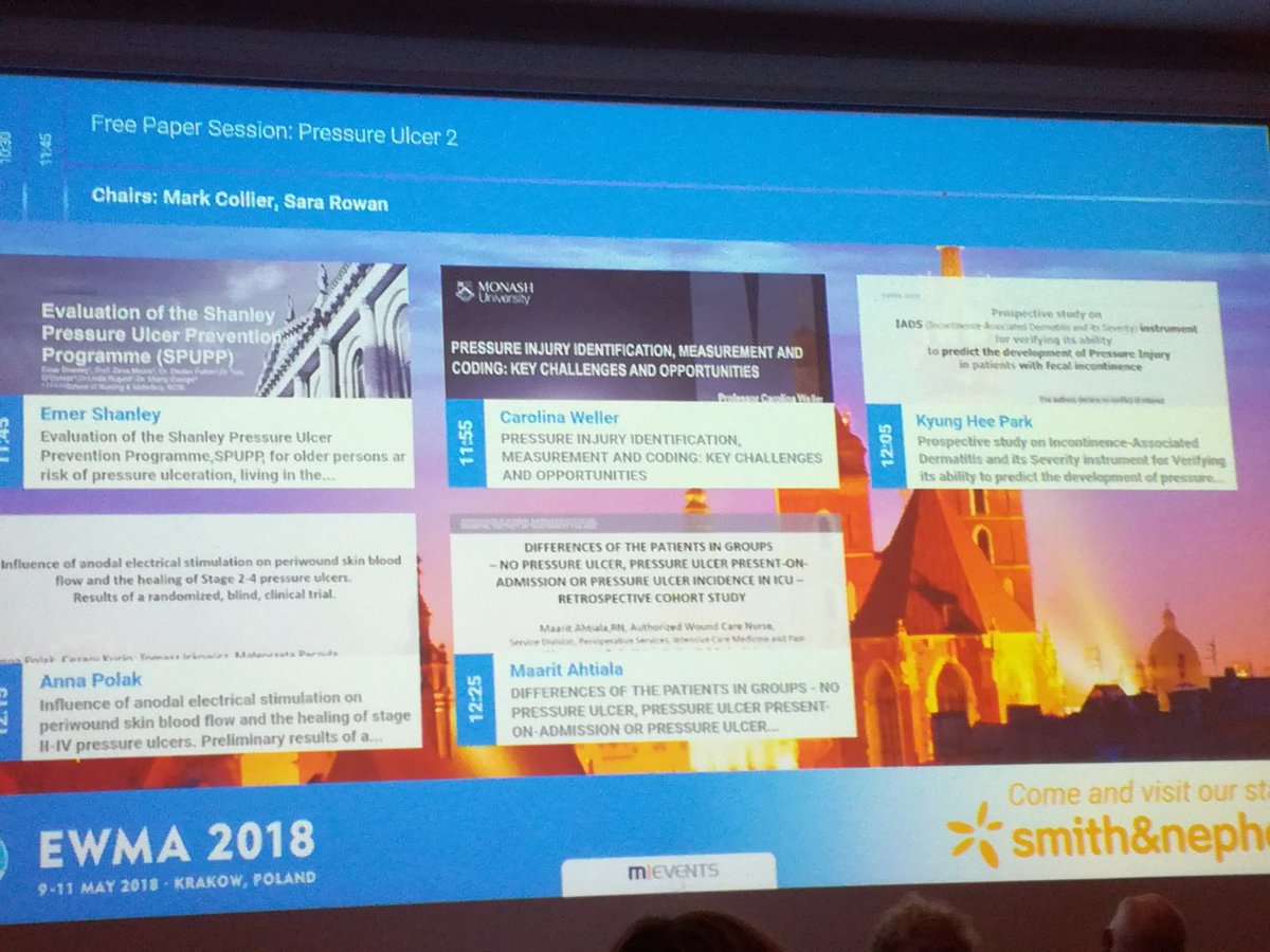#EWMA2018 #pressure ulcer#free paper session