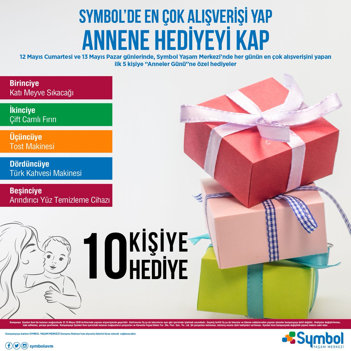 SYMBOL’DE EN ÇOK ALIŞVERİŞİ SEN YAP, ANNEN İÇİN HEDİYEYİ KAP! 🎉💥🛍😏