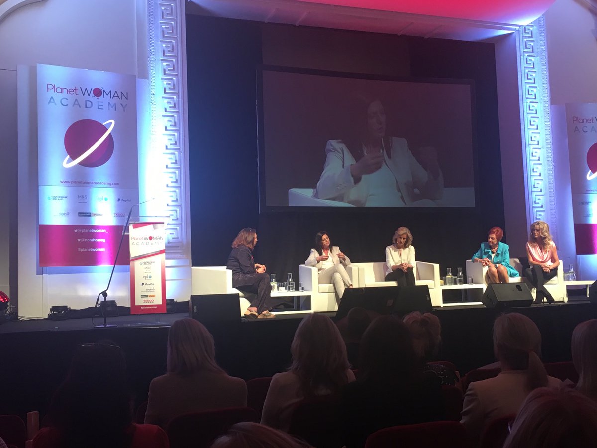 OrlaMoranCoach's tweet photo. The magnificent #female panel @PlanetWoman_ where the wonderful @NorahCasey is providing the perfect platform to raise the consciousness &amp; confidence of women here in #ireland .As the @DalaiLama said “western women will change the world” #planetwoman #thepowerofone https://t.co/A2OM1WKlUg