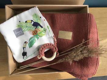 Goedemorgen, sinds kort hebben we leuke Gift boxes met POOFI dekens en muslin doeken. Neem eens een kijkje op Springin.nl. Leuk voor de aanstaande moeder.. niet vergeten 13 mei Moederdag.