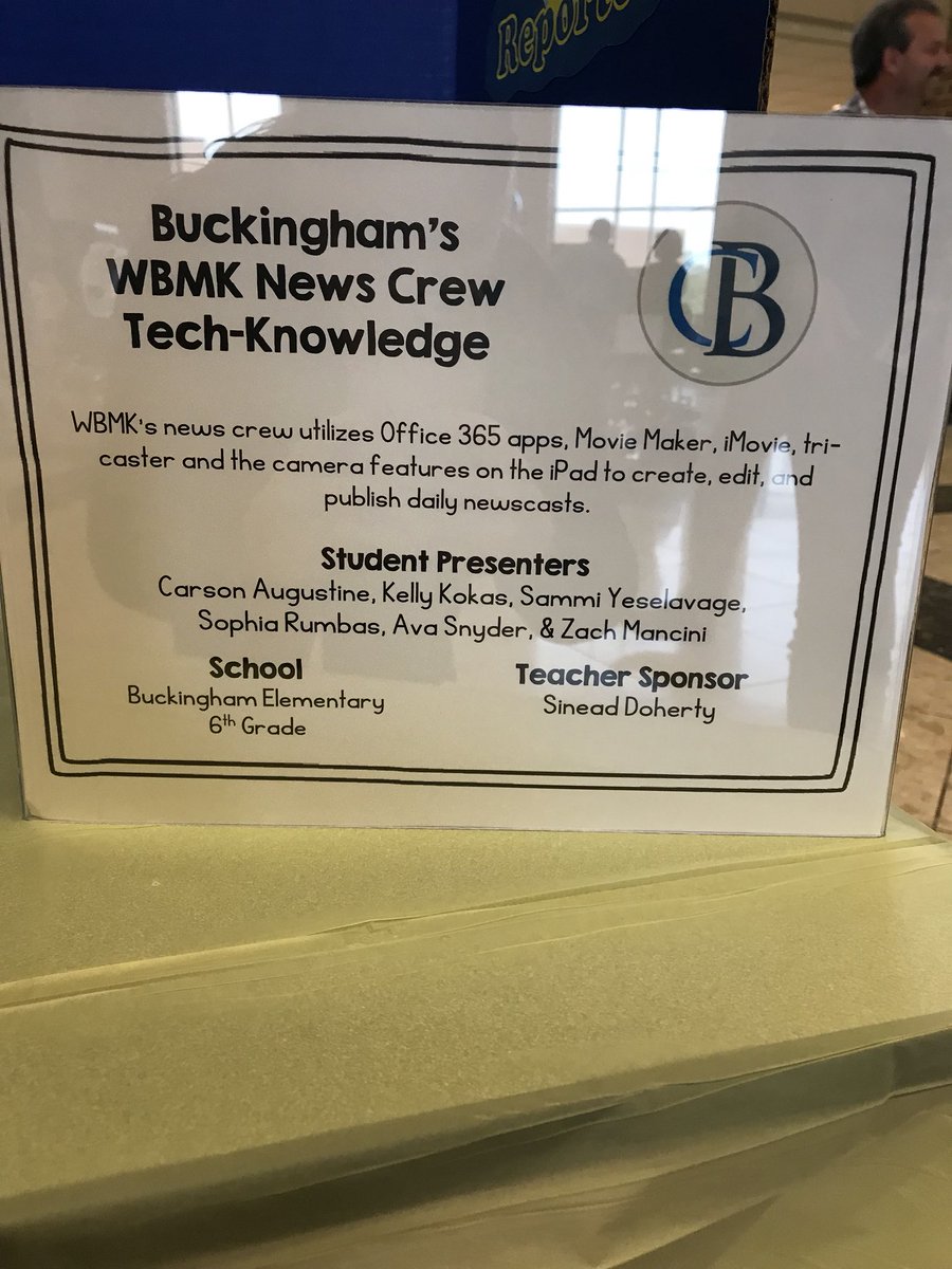 A wonderful night of showcasing all the fantastic technology CB is utilizing! Our WBMK TV Crew was proud to showcase their hard work! #cbinnovate <a href="/CB_Buckingham/">Buckingham Elem.</a> @QUESTSinead <a href="/CBVicePEN/">Carrie Vice</a>
