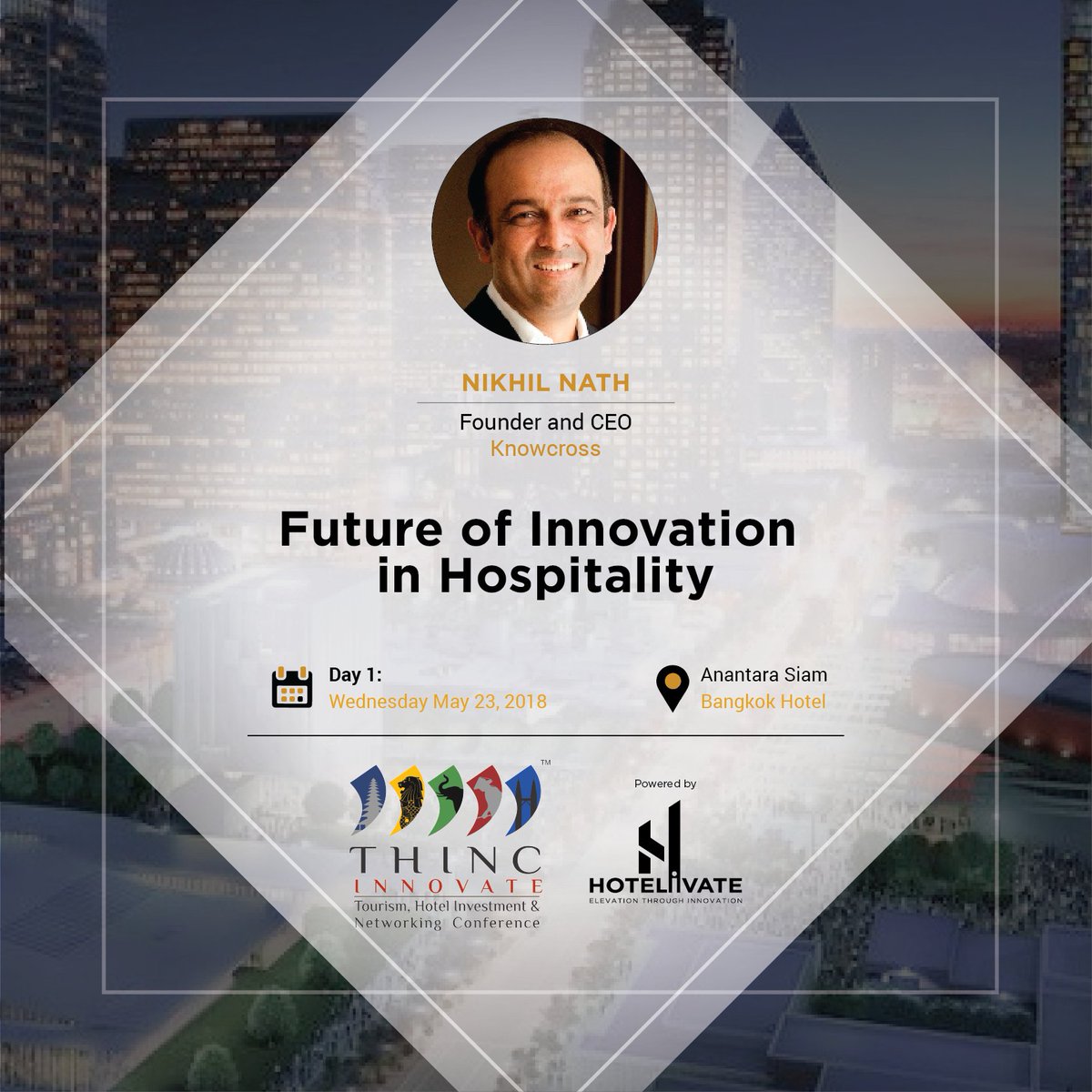 Hotelivate's tweet photo. Understanding the future of innovation in hospitality with @nnknowcross of @Knowacross at THINC INNOVATE, as he speaks on what the industry holds for the future.

Register now:
https://t.co/vl0HjBQoWP

#THINC2018 https://t.co/mJQlWsbChi