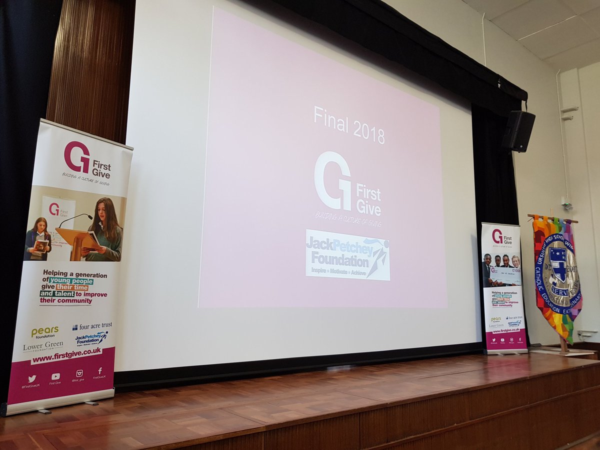 Looking forward to the @FirstGiveUK Final this morning. Who will win £1000 for their chosen #charity? #socialaction #givingback @PlanZheroes @SPEARLondon @winstonswish @staywellcharity   @weareyoungroots @WinnicottBabies  @WimbledonFB @JPFoundation @pears @FourAcreTrust