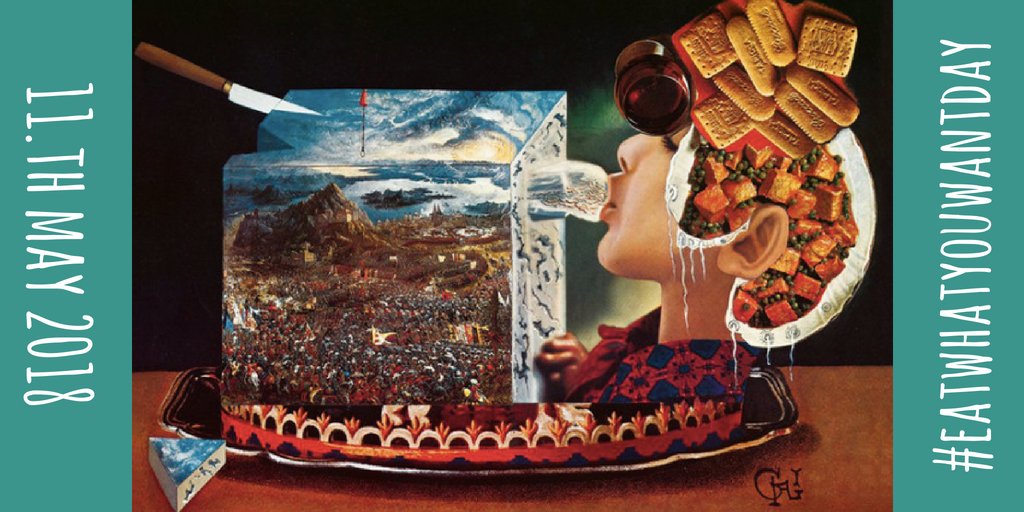 #EatWhatYouWantDay  and Dali´s 114th birthday, both today, go well together. #SalvadorDali