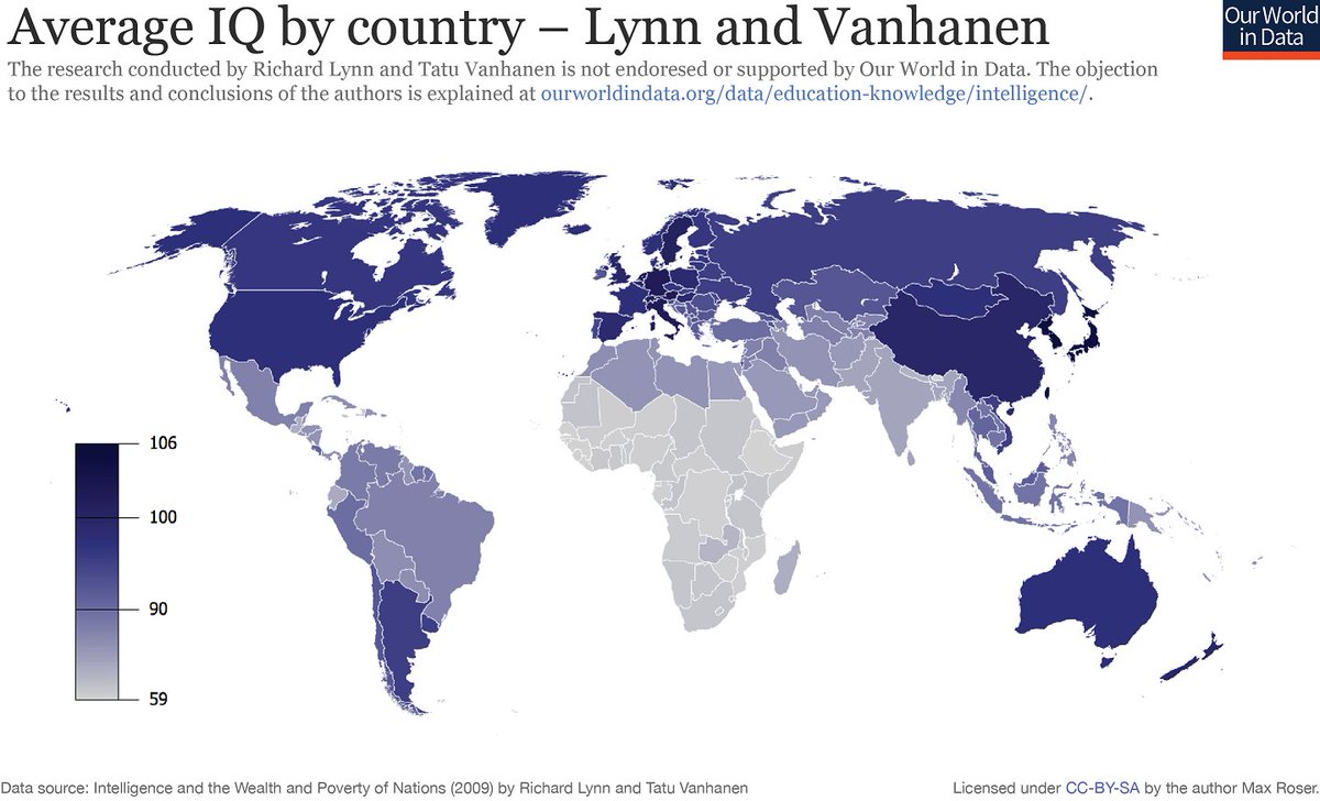 These regions countries. IQ по странам.