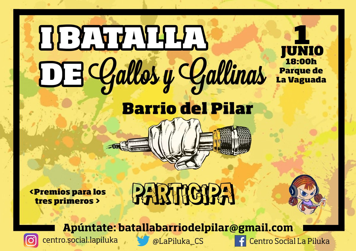 Luchamos por la construcción de un barrio vivo, organizado y activo en el que primen las relaciones sociales, por ello y mucho más organizamos #FestiBarriosEnPie