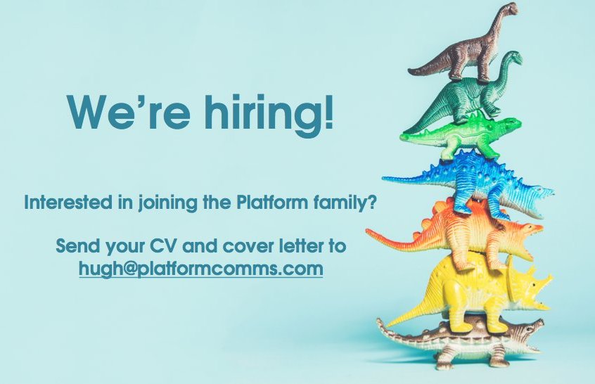 Platform_Comms's tweet photo. Are you looking to fast-track your career in PR and Comms with an agency that will give you that #Fridayfeeling every day? We're looking for a smart, ambitious and seriously fun Account Executive to join our growing team! #PRjobs #Gradjobs https://t.co/vWPJowXG8V https://t.co/traBZIJzSh