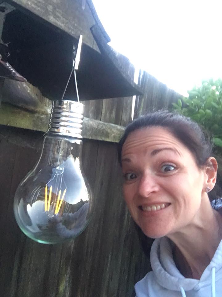 Congratulations to Jess from Southend for winning our selfie competition this week! Representing "LIGHT" with a giant light-bulb? What a bright idea!
--Tess