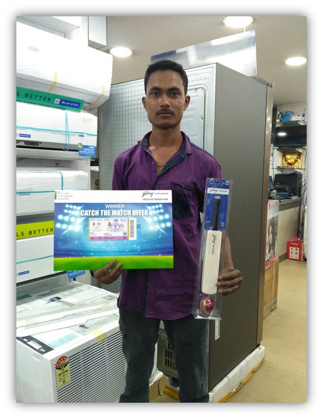 sixsigmaevents's tweet photo. The winners of Godrej Appliances activation campaign executed by Six Sigma Events

The campaign generated massive response due to the IPL fever while Godrej giving out Free IPL match tickets to the winners https://t.co/whBORRh2wU