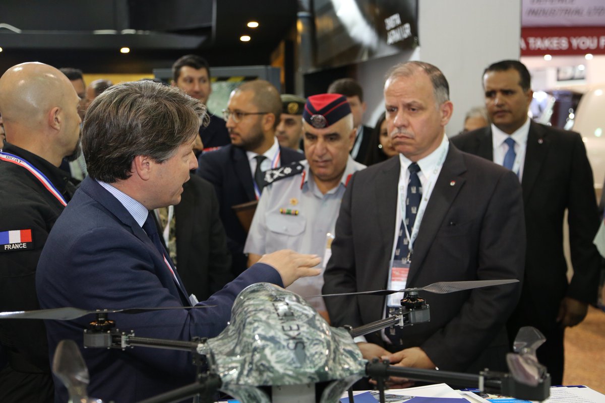 AzurDrones's tweet photo. @AzurDrones had the pleasure to receive His Royal Highness Prince Faisal ibn Al Hussein of Jordan during #SOFEX2018 !
#dronesguard #drone #videosurveillance #security https://t.co/39ENtU7KBZ
