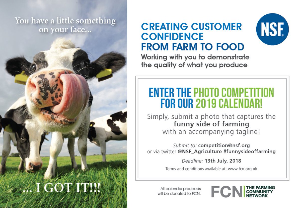 FCNcharity's tweet photo. Show off your #photography skills by taking part in @NSF_Agriculture's #FunnySideOfFarming competition. Submit your funniest photo to competition@nsf.org and help raise money for FCN. Full details on our website: https://t.co/8Gre2gcAmI https://t.co/tn4DWataFX