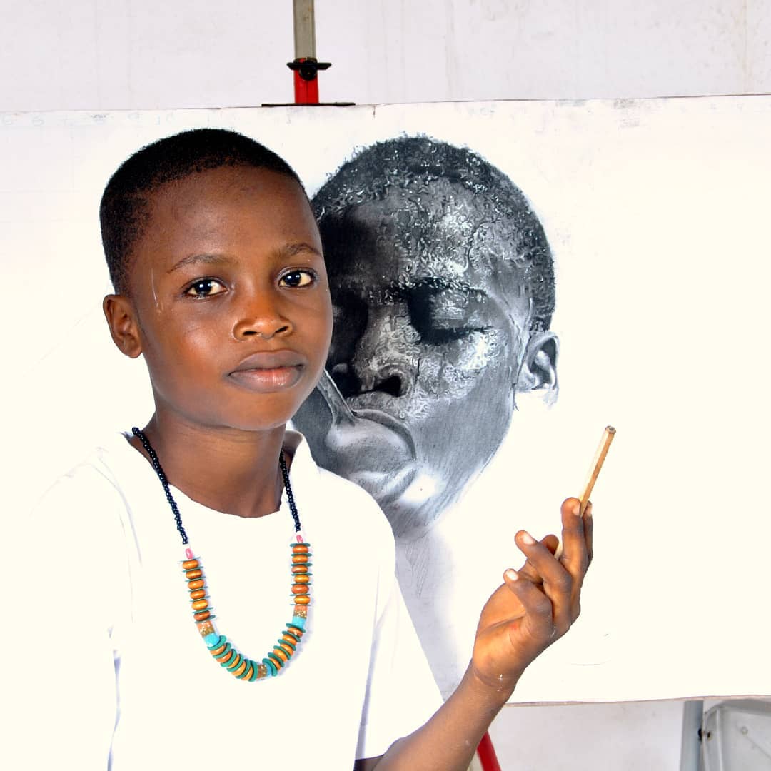 artmonnk's tweet photo. MEET 11 YEAR OLD NIGERIAN ARTIST KAREEM WARIS WHO IS SUPER TALENTED...

His Instagram is @waspa_art https://t.co/k0VusndhwP
