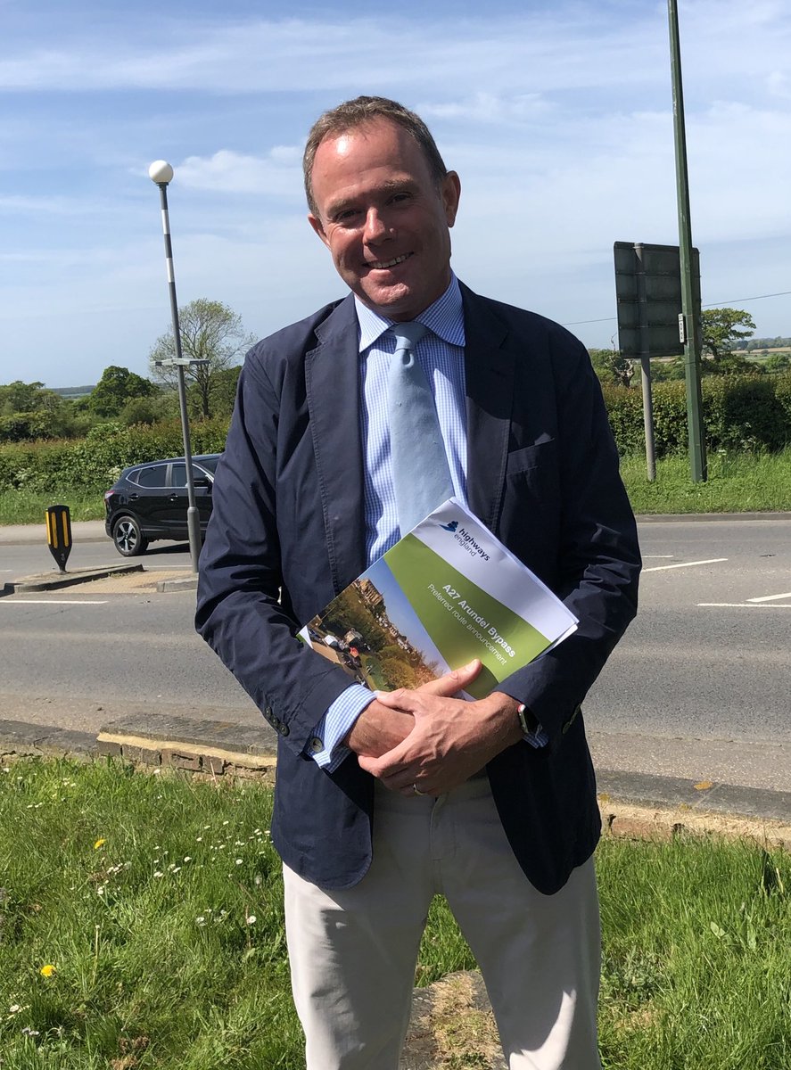 nickherbertcbe's tweet photo. Much-needed Arundel bypass now in sight after today’s announcement by @HighwaysEngland of preferred route. Work due to start 2020. Strong environmental case for offline bypass to relieve traffic through historic Arundel, South Downs National Park and villages. https://t.co/xPnLZhvRxU