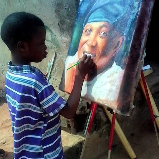 artmonnk's tweet photo. MEET 11 YEAR OLD NIGERIAN ARTIST KAREEM WARIS WHO IS SUPER TALENTED...

His Instagram is @waspa_art https://t.co/k0VusndhwP