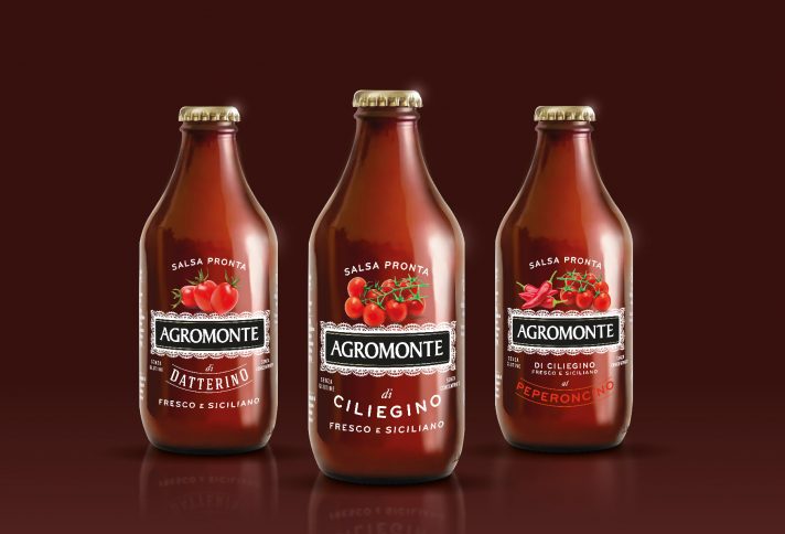 BreakAgency's tweet photo. Sicilian's miracolous sauce is now ready to discover world! #breakdesign #bestpackagingdesign #italianpackaging #cibus #tuttofood #branding #agromonte https://t.co/w7IdezFaEX