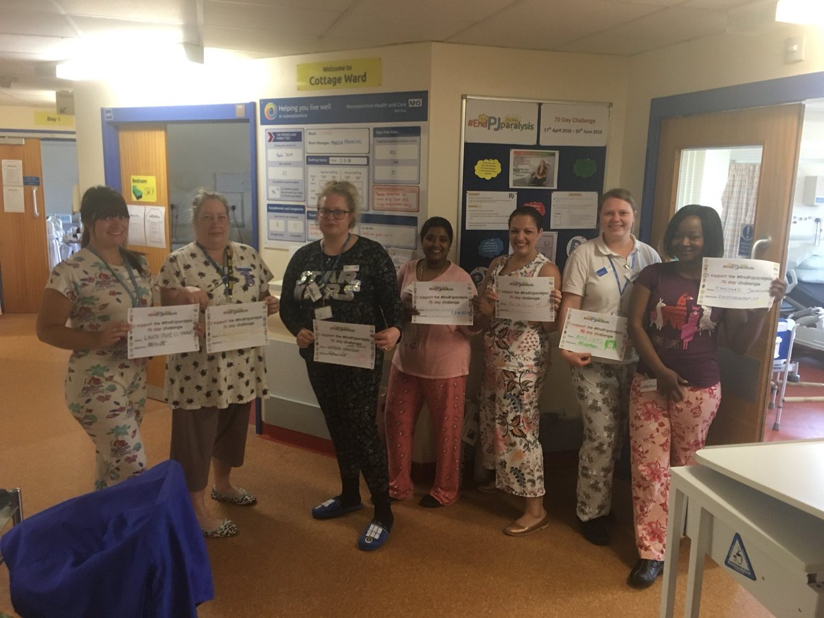 onebizzybee's tweet photo. PJ day at work #endpjparalysis #cottageward #POWCH @WorcsHealthCare https://t.co/Xsv252UbA0