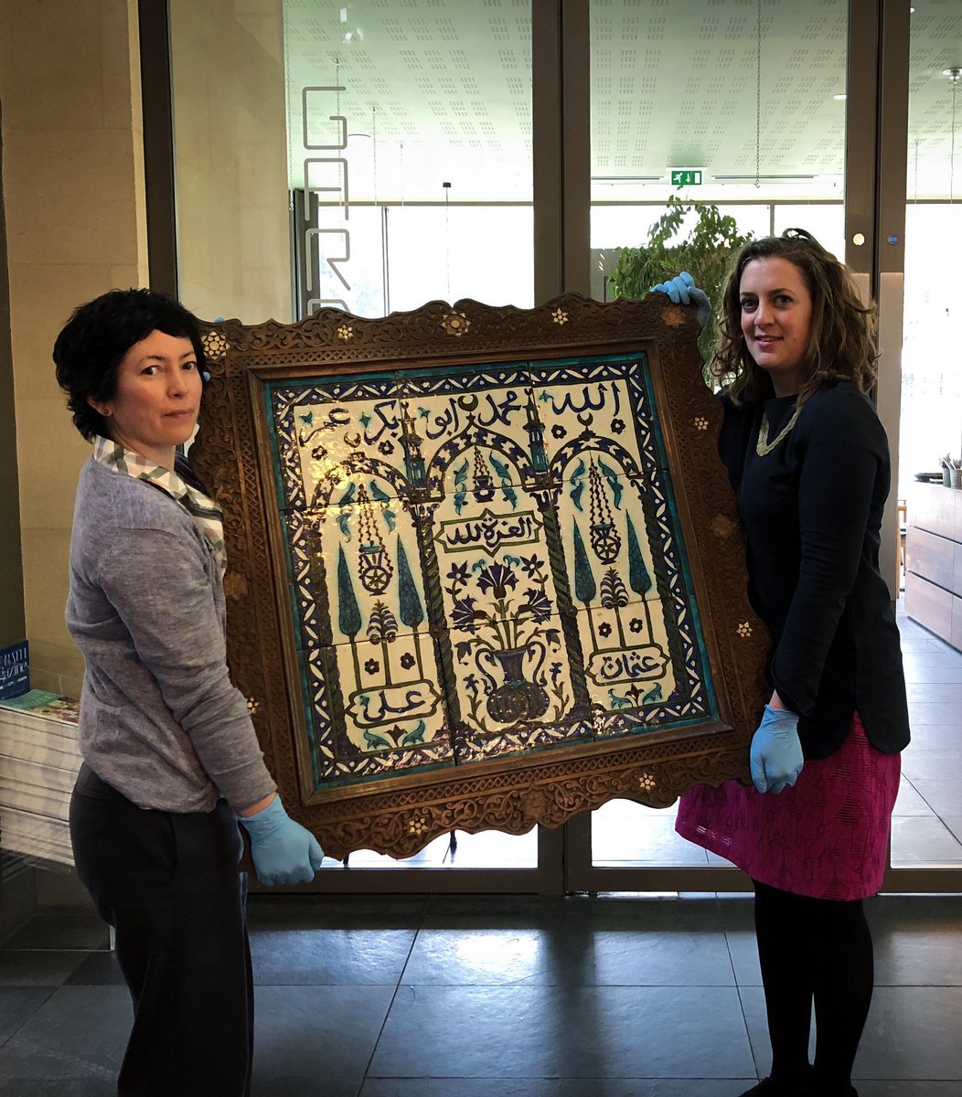 catrin_curates's tweet photo. Syrian tiles temporarily going to store as we prepare for our exhibition #BathtoBaghdad #EllenTanner opening soon https://t.co/s6VzYxu2NK
