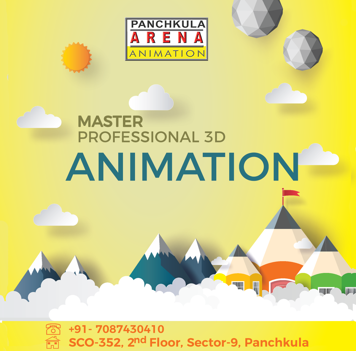 ArenaPanchkula's tweet photo. Are you willing to make your career in 3D Animation? Join Arena Animation Panchkula to gain knowledge and job in this career. To know more call us at  7087430410.#ArenaAnimation #3DAnimation #Animation #Gaming #VFX #Multimedia #DigitalMarketing #WebDesigning #Panchkula #Education https://t.co/gVi12qoSct