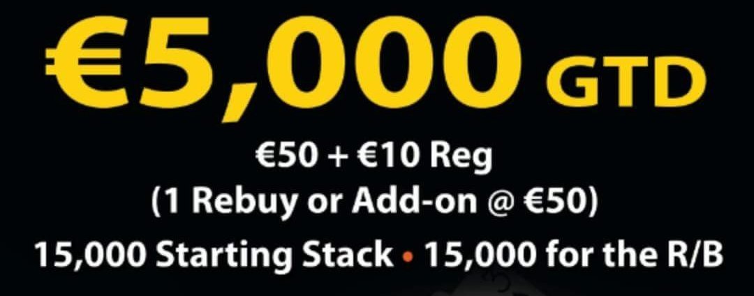MSCCASINO's tweet image. New Friday Game  The XXL €5000

€50+€10 one rebuy or add-on €50

7pm sharp late reg 10pm

20/25 min blinds 15k+15k stacks
RT for a chance to win one of two half price seats.

#poker #Cork #Ireland #FridayFeeling #whatson