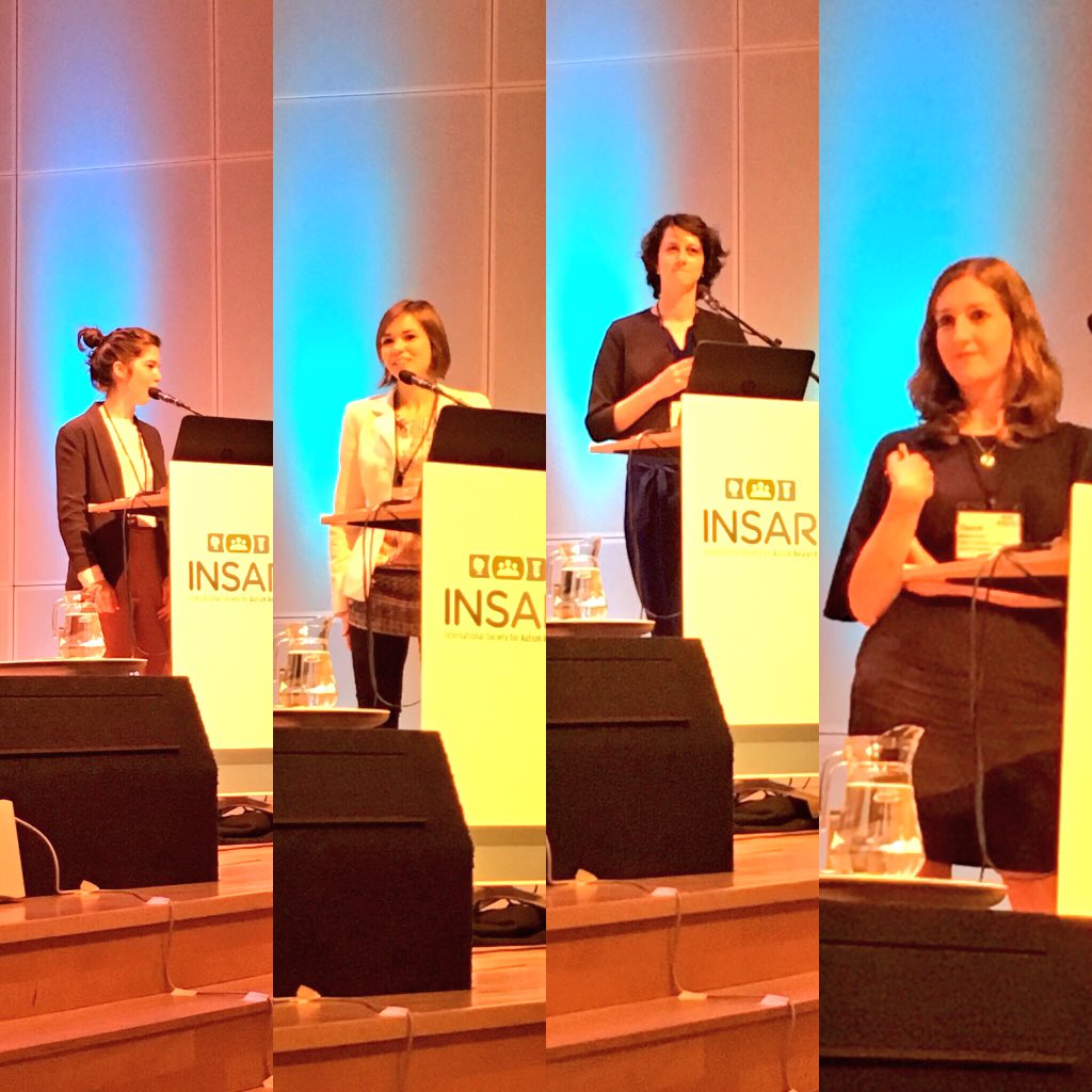 BirkbeckBabylab's tweet photo. Amazing panel from BRAINVIEW students featuring data from the BASIS cohort, from neonates to toddlers at risk of later ASD. Great work! #INSAR2018 #BRAINVIEW https://t.co/UTqkiPT0NZ