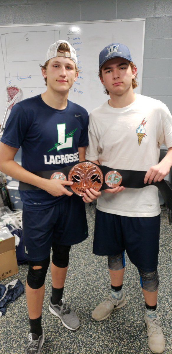 Lapeer Lacrosse lost a tough match on senior night to oxford by a score of 7-6. Had the chances and just couldn't over come. Tag belt winners are Ethan Orange and Chad Buike. #TogetherWE #BoltUP