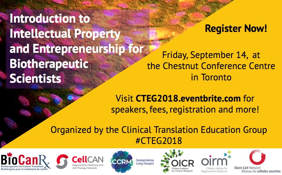 The ABCs of #IP and CEO <a href="/msstaceyerin/">Stacey Johnson</a> Learn about last year's B3 workshop and this year's event ow.ly/nh9A30jWTu8 #entrepreneurship #intellectualproperty #patents <a href="/BlueRockTx/">BlueRock Therapeutics</a>