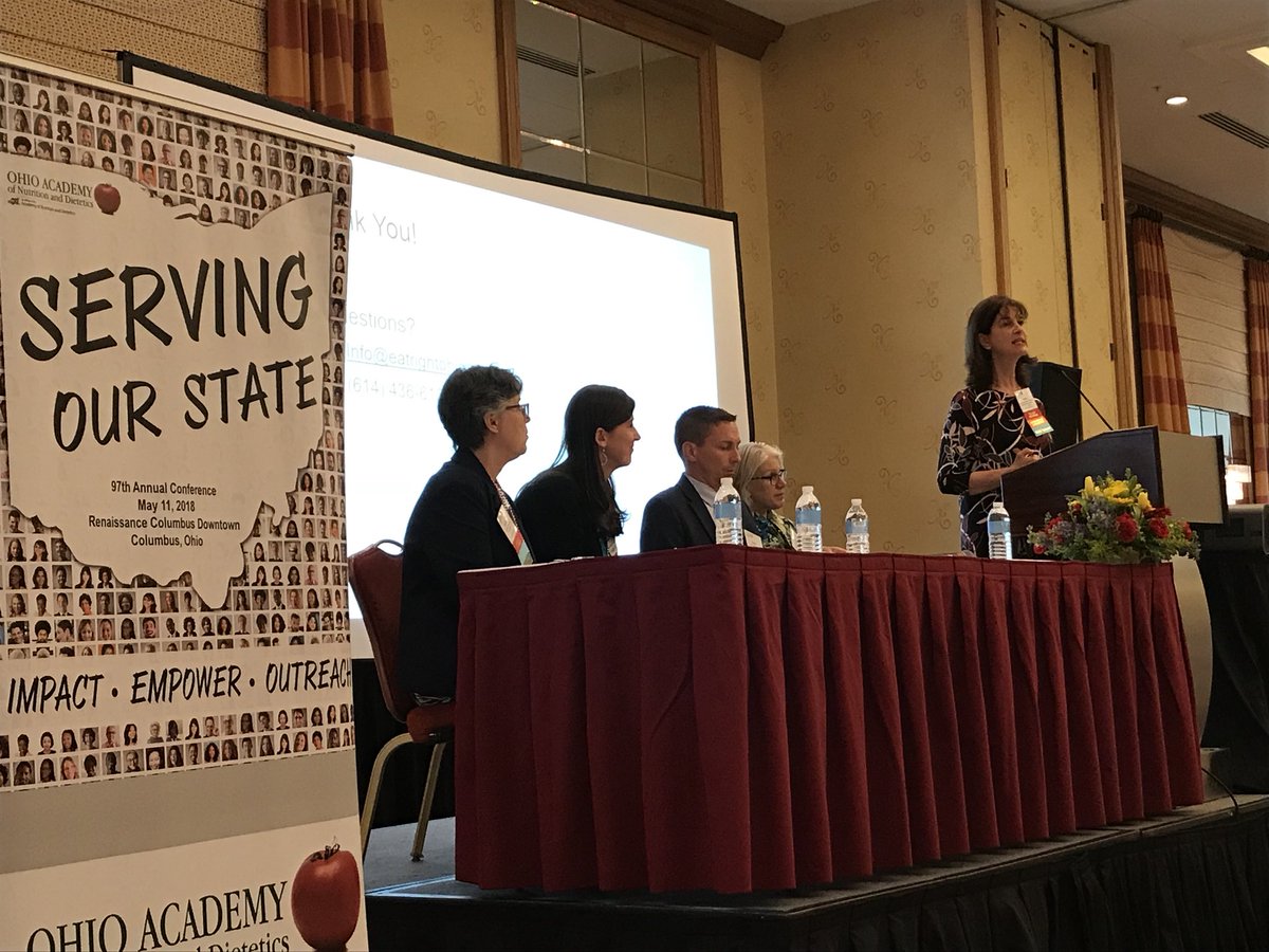 MJLudy's tweet photo. @EatRightOhio announces a $10,000 commitment to the #OurSecondCentury initiative. #OAND2018 https://t.co/Qd1xxA7wKn
