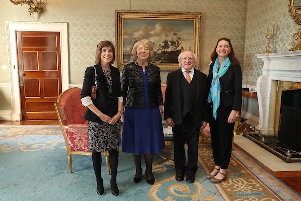 kitemedicalltd's tweet photo. Honoured to represent Kite Medical at the Aras Reception for female entrepreneurs hosted by the eloquent and impassioned President Higgins and his wife Sabina on May 4. With Caitriona Kelleher SOSV https://t.co/kMNbLXaxls