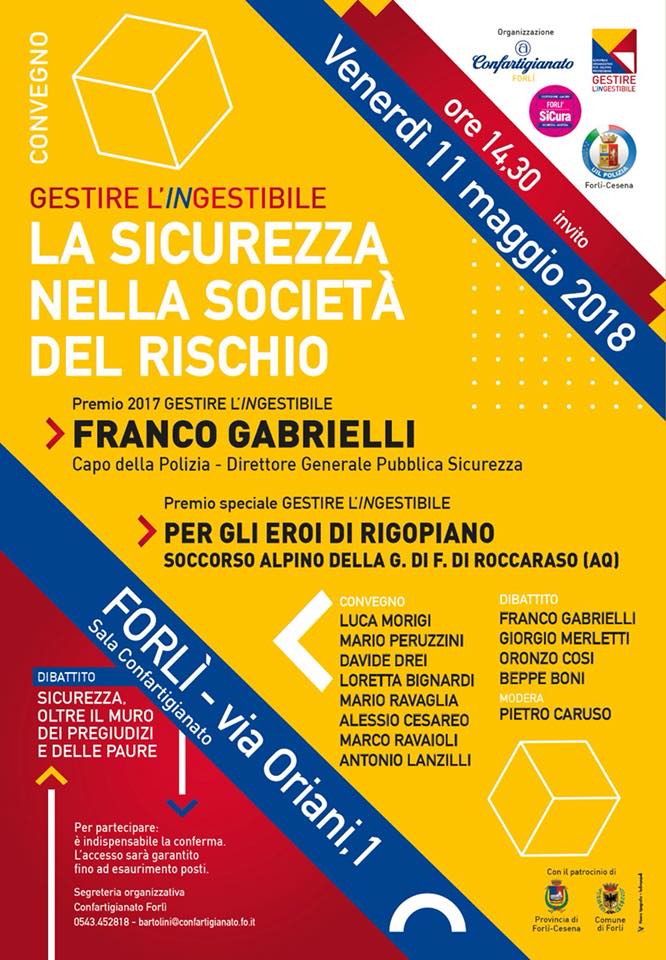 'Gestire l'ingestibile': oggi a #Forlì premio agli eroi di #Rigopiano 

➡️goo.gl/PdjbBa

#protezionecivile #soccorsoalpino #soccorsoalpinoGDF #gabrielli