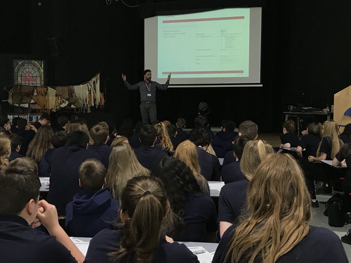 fionaewilkinson's tweet photo. Always a successful morning when co-delivering with this talented presenter @eddydeg! Thanks for having us @RedbridgeCS, we had a great time working on #cvskills with your students! @YourLifeSkills https://t.co/CrdbKomJDO