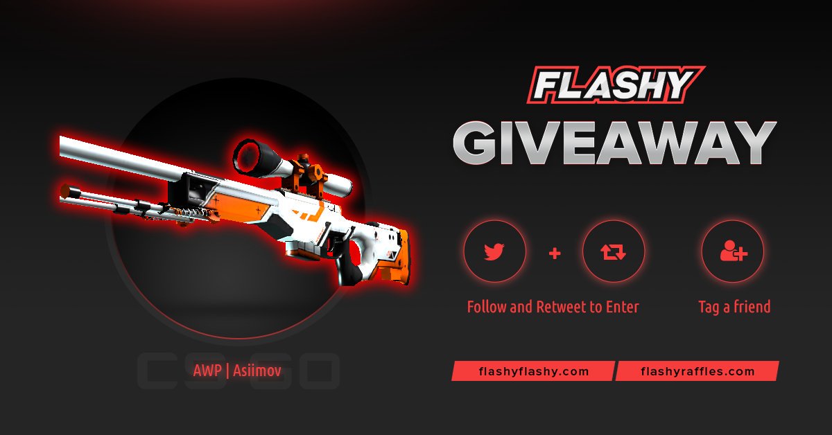 flashyflashycom's tweet image. WEEKEND GIVEAWAY!!!

To win: 
✅ Retweet
✅ Follow us
✅ Visit: flashyflashy.com  
✅ Visit: flashyraffles.com 

#flashyflashy #weekend #giveaway #csgoskins #CSGOGiveaway