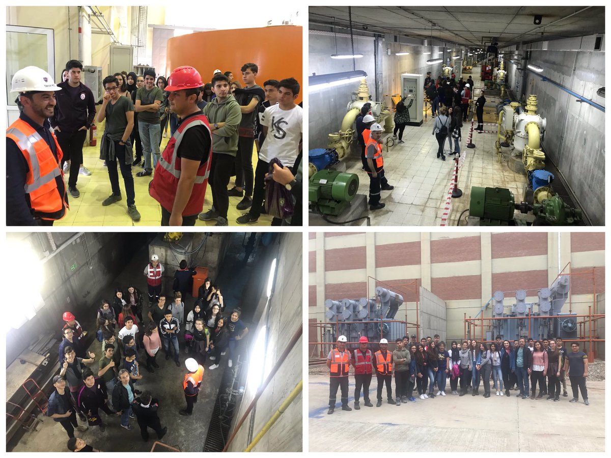 "Barajlarda Elektrik Üretimi ve Hesaplama" projesi kapsamında matematiğin güncel yaşamdaki önemine dikkat çekmek için Fizik ve Matematik zümresi tarafından Çorum Obruk Barajı Elektrik Santrali'ne götürülen Lise öğrencilerimiz Mühendisler eşliğinde barajı gezdi. #StemGelecektir