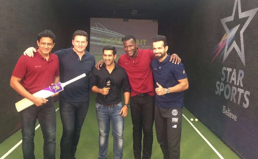 anilkumble1074's tweet photo. Thank you @GraemeSmith49 @suhailchandhok @darensammy88 and @IrfanPathan. Enjoyed the #PowershotChallenge @StarSportsIndia @spektacom https://t.co/amQlI1eA1p