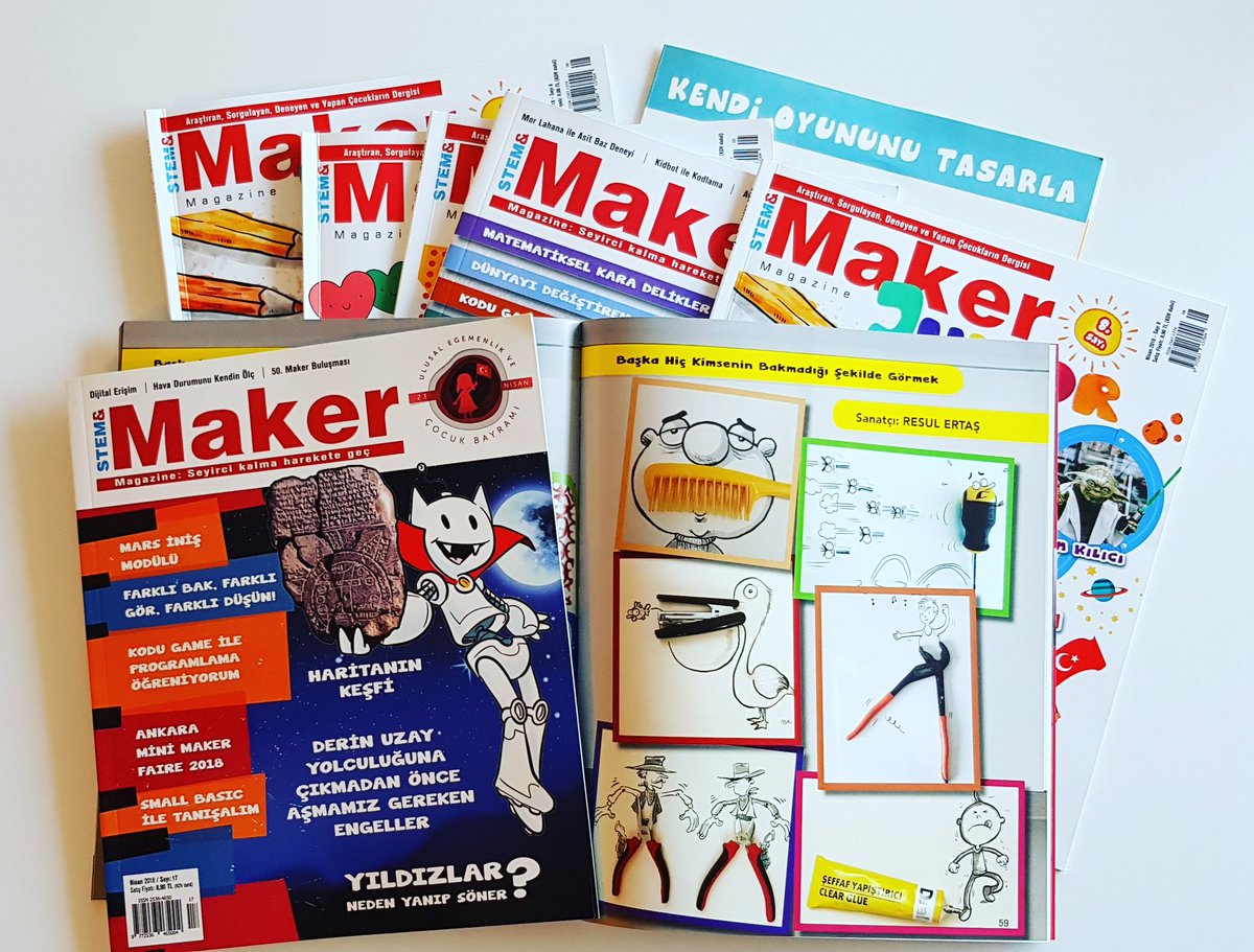 stem_maker's tweet image. Başka hiç kimsenin görmediği şekilde bakmak... Farklı bak, farklı gör, farklı düşün! #StemMaker yeni sayısında! #StemMaker ve #MakerJunior dergilerimiz; marketler, kitabevleri ve bayilerde. İyi okumalar... pusulakitaplik.com/catinfo.asp?ci…