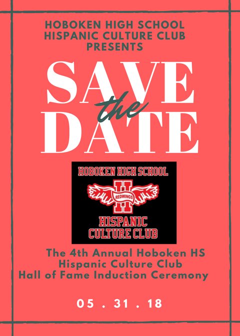 HobokenHispanic's tweet photo. Hoboken HS 4th Annual Hispanic Heritage Celebration and Hispanic Culture Club Hall of Fame Induction Ceremony. Announcement of inductees to begin on Monday, May 14, 2018
#HobokenHispanics #HCCHOF #TheRedwingWay https://t.co/vNnz1oIRKI