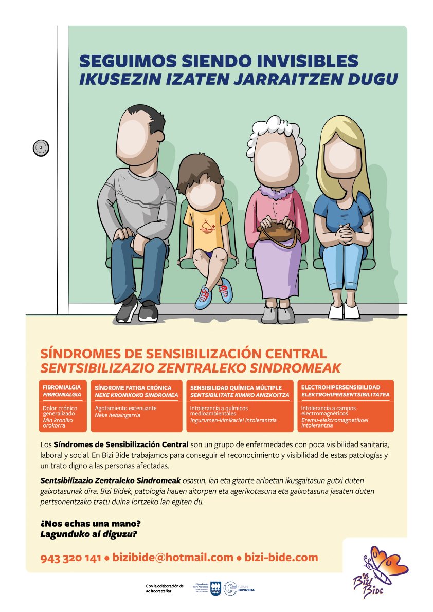 LA TAULA (@lataula_coop) on Twitter photo #12Mayo Día Internacional Síndromes Sensibilización Central. Orgullosos de colaborar con <a href="/BiziBide/">Asociación Bizi Bide Elkartea</a> en la campaña para dar visibilidad a estas enfermedades en #Gipuzkoa. #fibromialgia #fatigacronica #sensibilidadquimicamultiple #electrohipersensibilidad #RSC #12Mayo Día Internacional Síndromes Sensibilización Central. Orgullosos de colaborar con <a href="/BiziBide/">Asociación Bizi Bide Elkartea</a> en la campaña para dar visibilidad a estas enfermedades en #Gipuzkoa. #fibromialgia #fatigacronica #sensibilidadquimicamultiple #electrohipersensibilidad #RSC