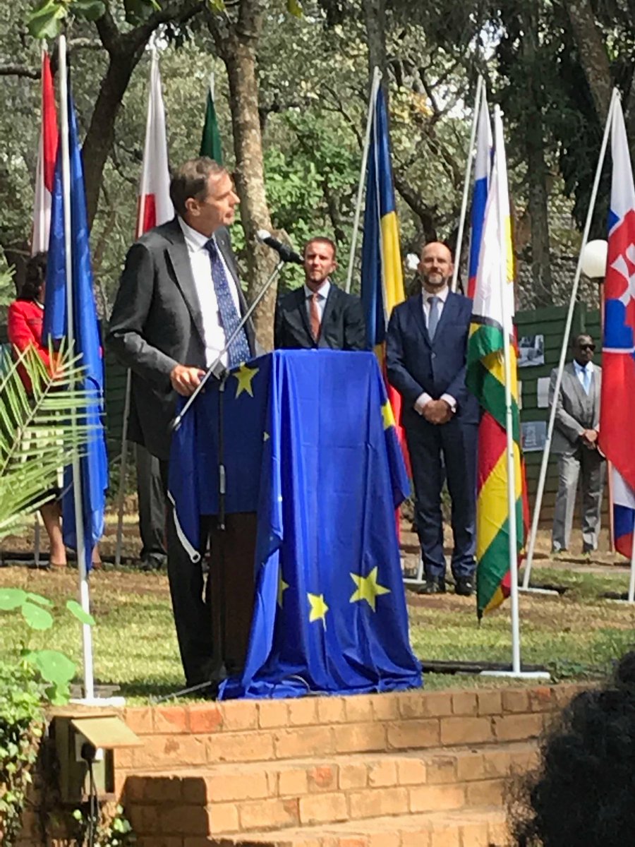 EU Ambassador Phillippe van Dam celebrates his last EU Day in Zimbabwe with a brilliant and passionate speech.  Well done!