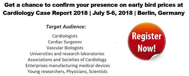cardiocase's tweet photo. 26th Annual Conference on Clinical &amp; Medical #Case #Reports in #Cardiology
July 05-06, 2018 #Berlin, Germany
Theme: Clinical and medical case studies that pave way for an advanced #cardiology treatment
Register: https://t.co/9VGnAZCYQy https://t.co/1OafGmDvFt