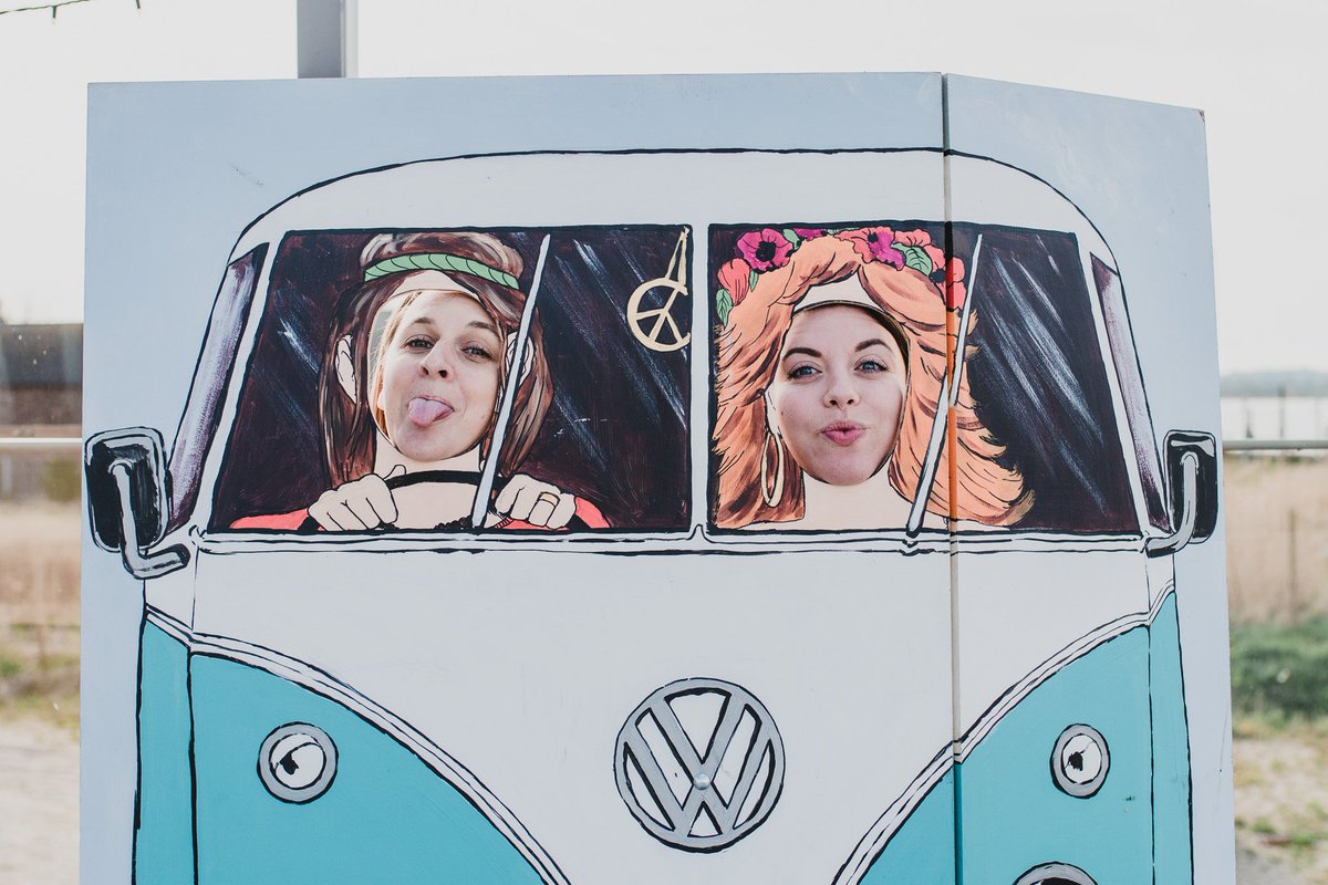 One of our favourite pictures taken at Brandy Hole's Open Evening this month (By the lovely Clare Kentish Photography!) - What does everyone think of Debbie &amp; Amanda's new looks? 😂 <a href="/rockthedaywed/">Rock The Day Styling</a>