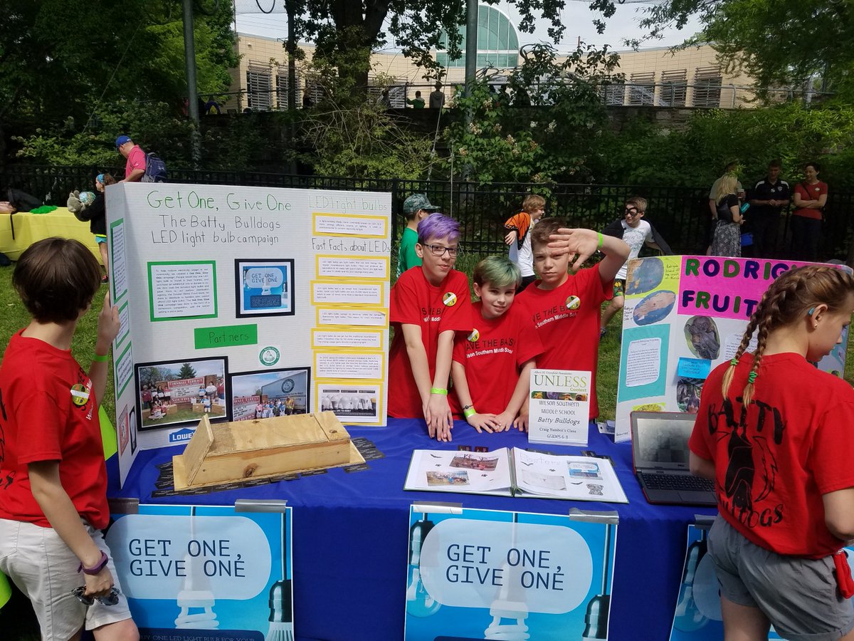Mr_Yambor's tweet photo. CONGRATULATIONS to the Batty Bulldogs who took part in the UNLESS awards ceremony yesterday.  Competition was stiff but they represented their project well, learned a few facts, visited animals and received Honorable Mention for 6-8 grade. #wilsonsouthern #wilsonsd https://t.co/KrzgFww5Hs