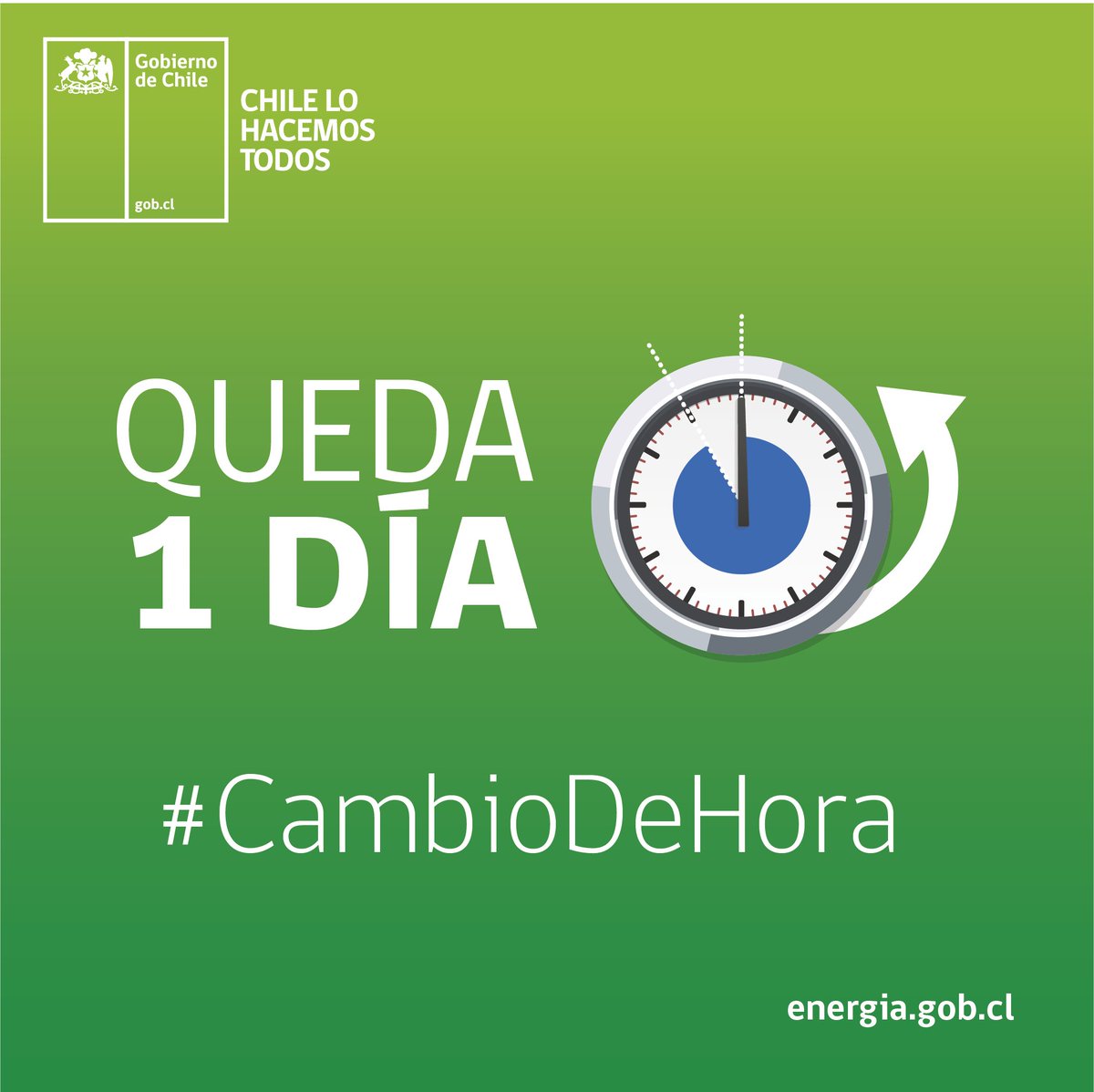 👀Recuerda mañana sábado 12 mayo a las 23:59hrs. debes retrasar en una hora tus ⌚️⏲️⏰🕙#CambioDeHora