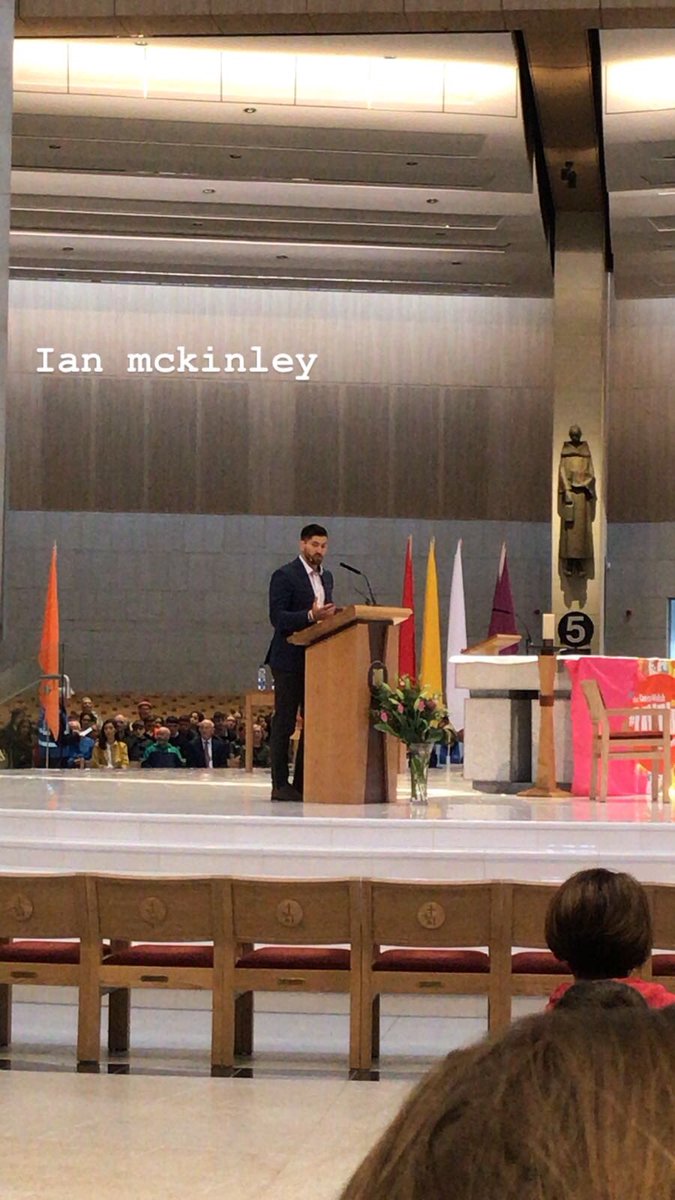ManorHseRaheny's tweet photo. Manor House TY students and teachers About to share the Eucharist with 3000 young people in the basilica in knock to celebrate the life of Donal Walsh. 5th year anniversary mass https://t.co/Dokl5gXVgs