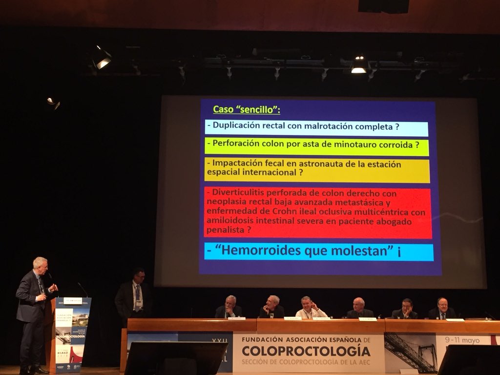 holaannasanchez's tweet photo. Genial manera de cerrar el congreso: mesa de expertos sobre casos clínicos en cirugía colorrectal @AECP_FAECP #rnaec2018 #RNAEC2018 https://t.co/PGnDDiofPj